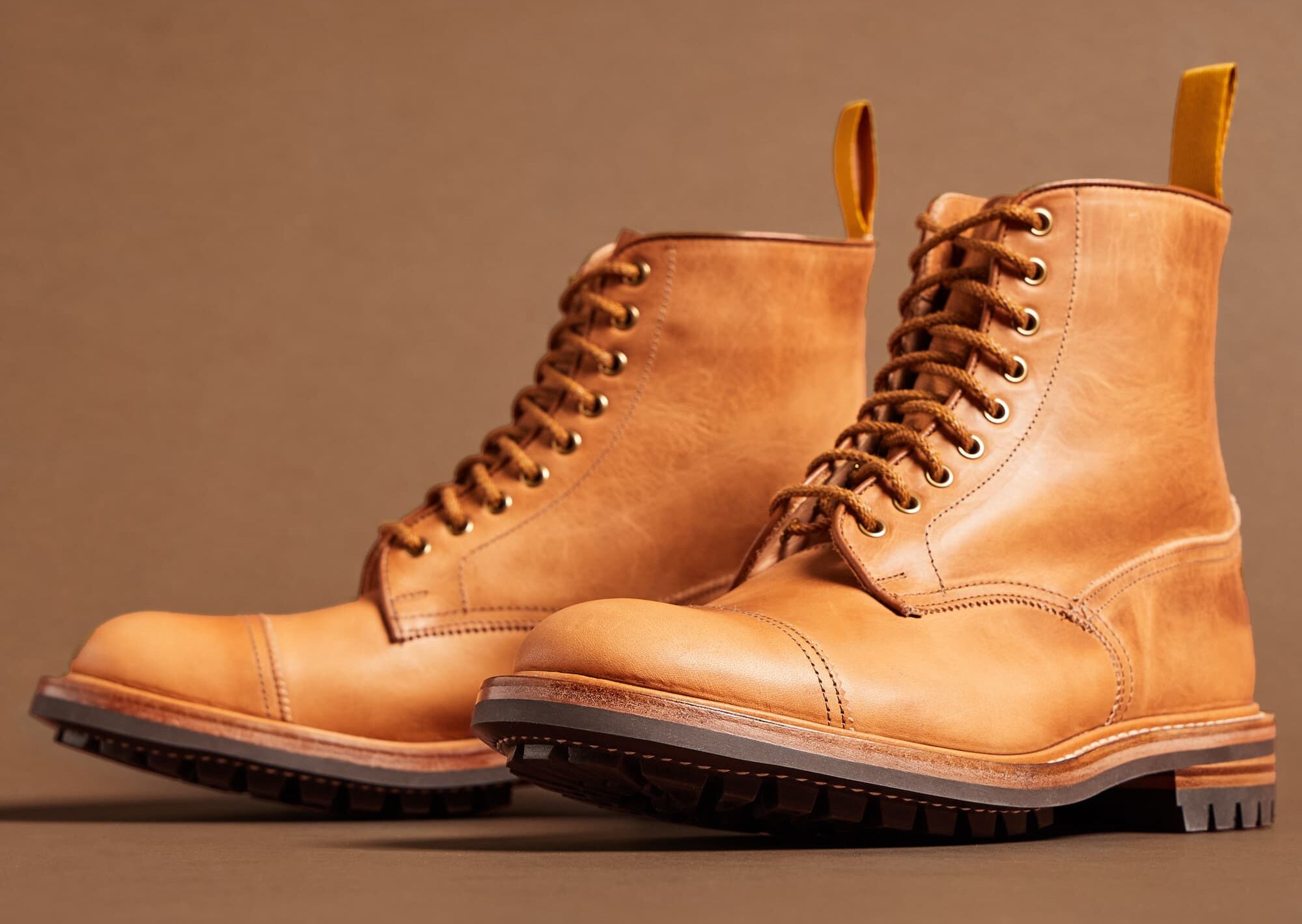 Trickers x Division Road - Churchill Boot - Horween Natural Chromexcel