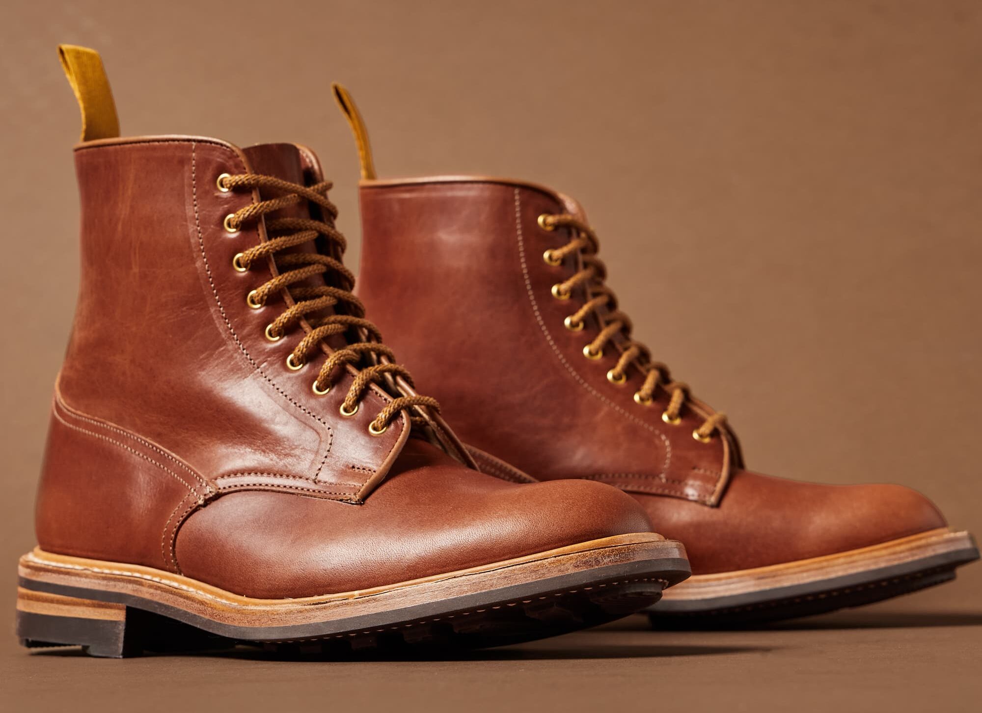 Trickers x Division Road - Tramping Boot - Mocha Bisque Dublin