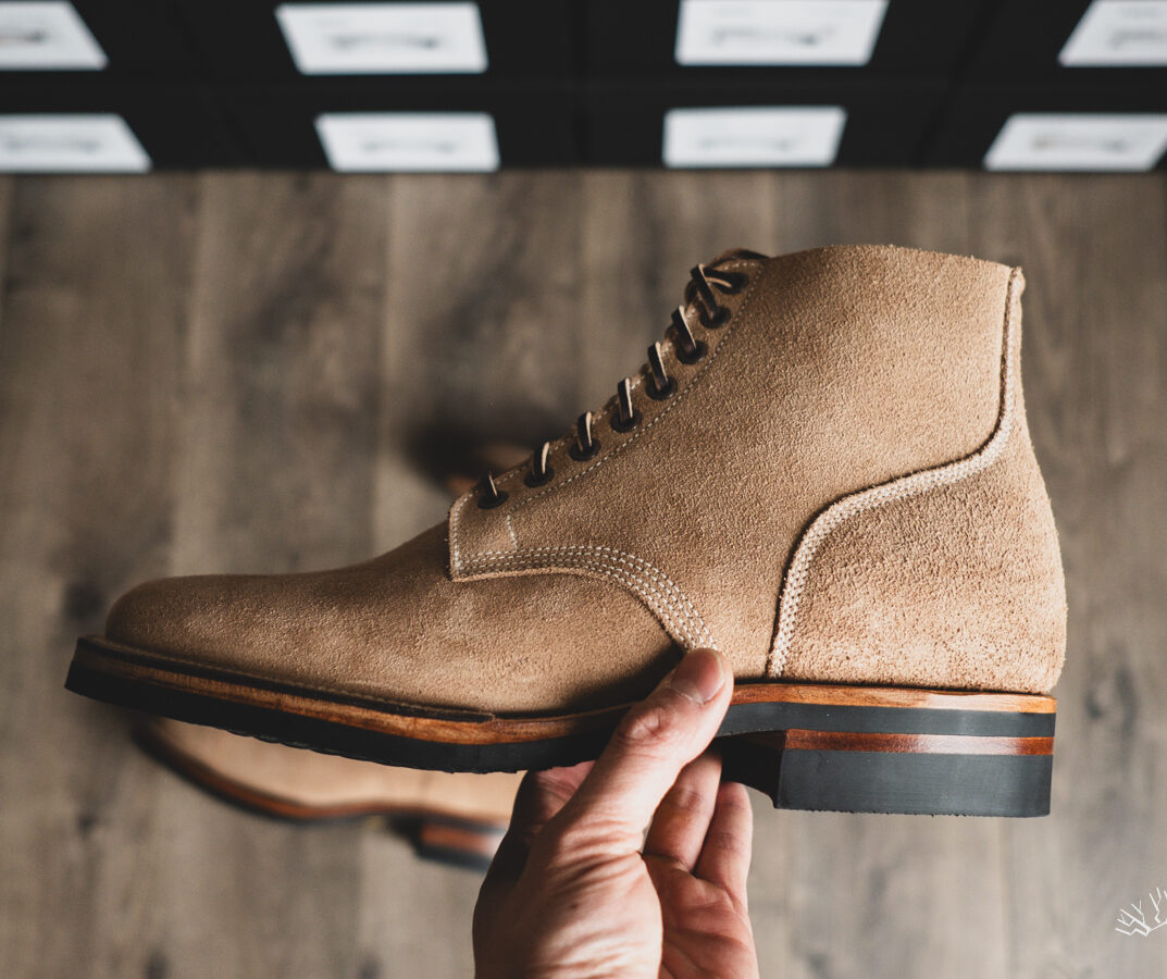 Withered Fig x Viberg - The 1035 N1 - Marine Field Shoe Roughout