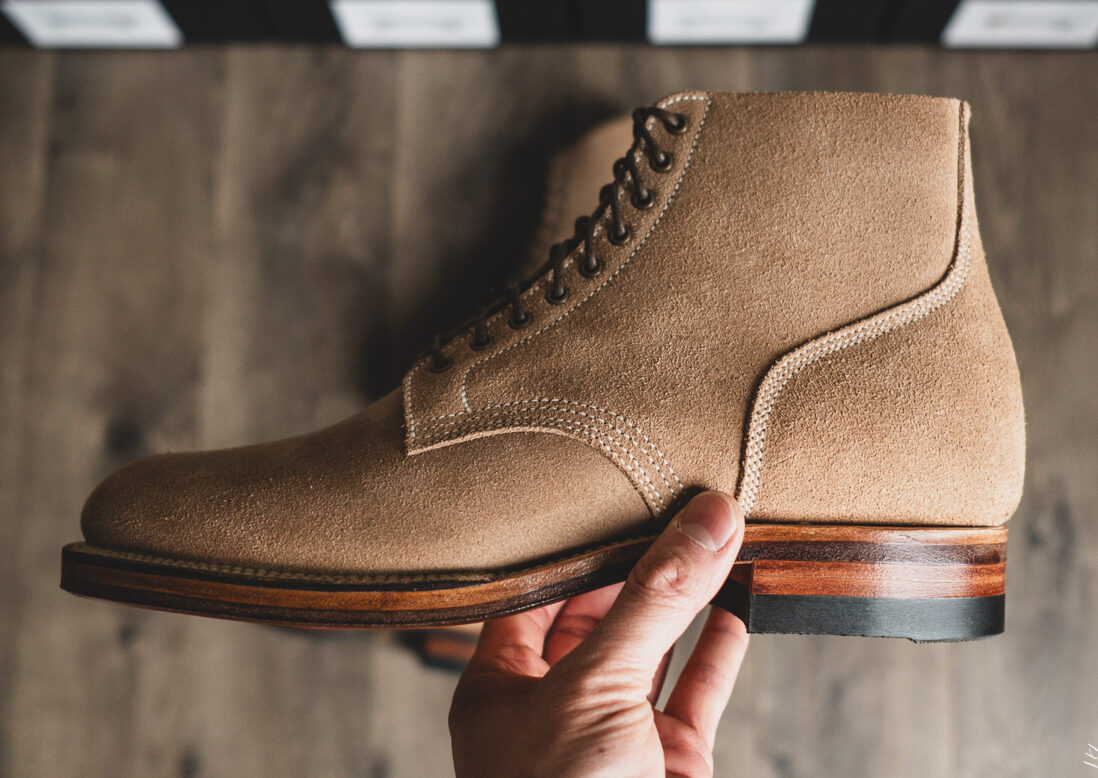 Withered Fig x Viberg - The 2040 N1 - Marine Field Shoe Roughout