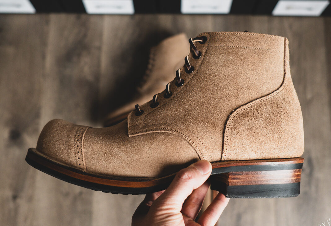 Withered Fig x Viberg - The 310 N1 - Marine Field Shoe Roughout