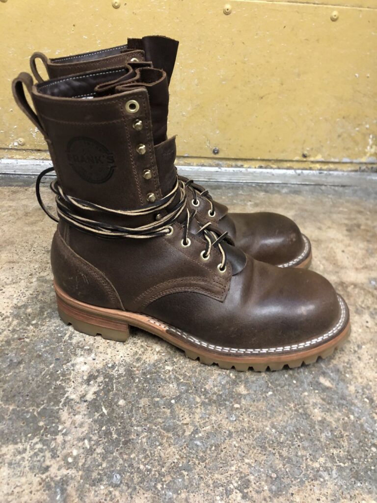 Stitchdown Patina Thunderdome—Frank's Ground Pounder—Horween Natural Waxed Flesh
