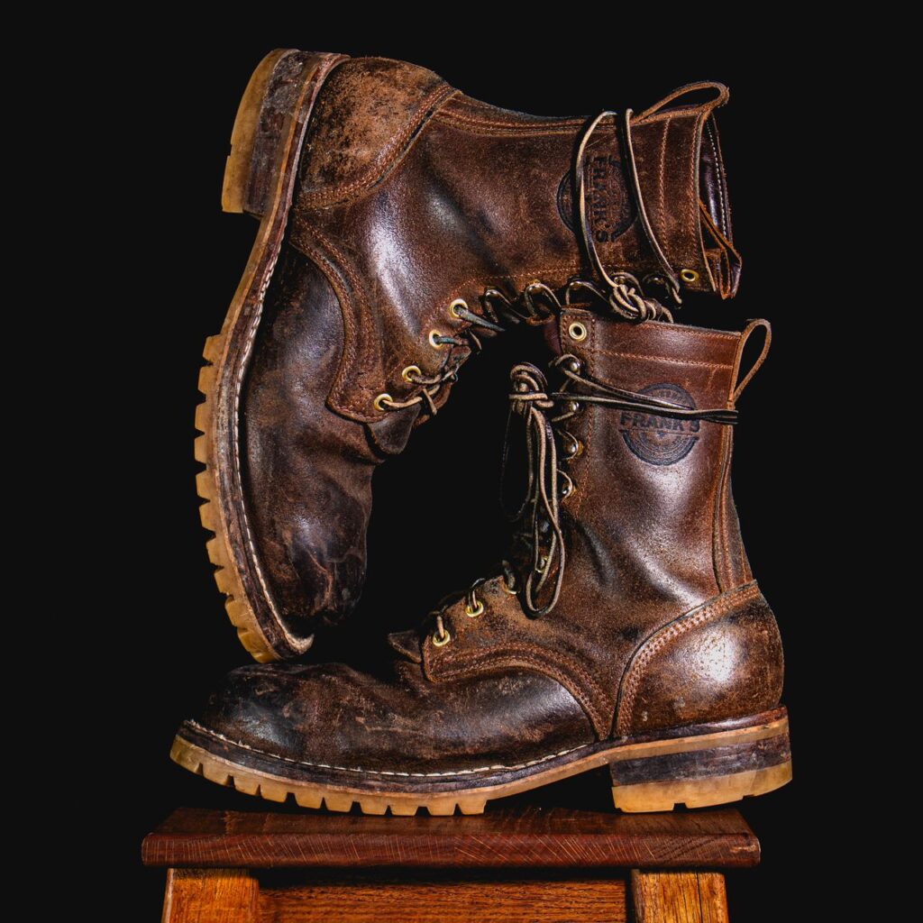 Stitchdown Patina Thunderdome—Frank's Ground Pounder—Horween Natural Waxed Flesh