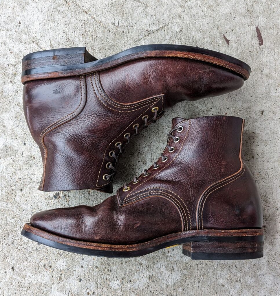 Stitchdown Patina Thunderdome—Kusto Kraft Kyle—Kobel Dark Brown Harness