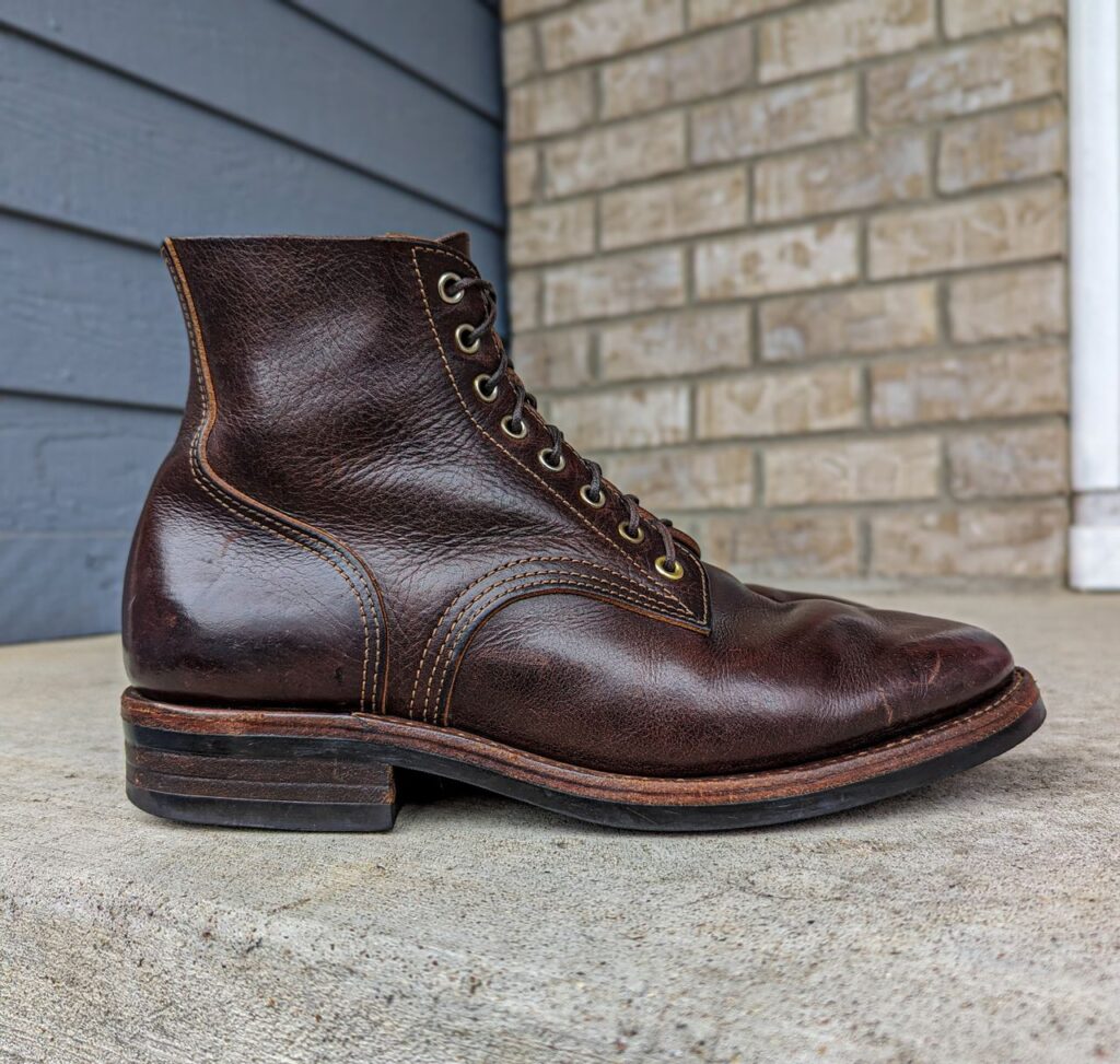 Stitchdown Patina Thunderdome—Kusto Kraft Kyle—Kobel Dark Brown Harness