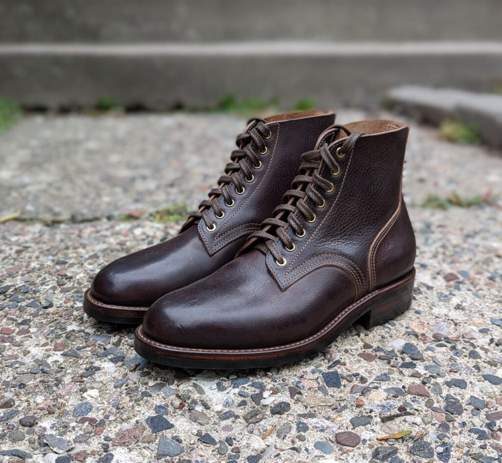 Stitchdown Patina Thunderdome—Kusto Kraft Kyle—Kobel Dark Brown Harness