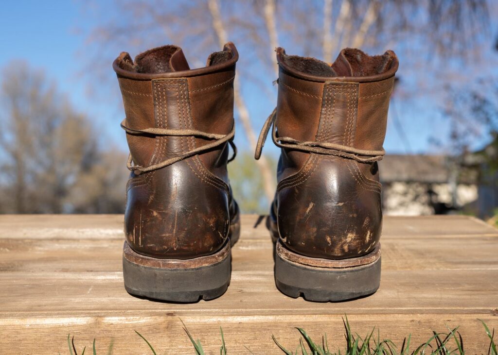 Stitchdown Patina Thunderdome—Nicks MTO—Horween Orange Predator