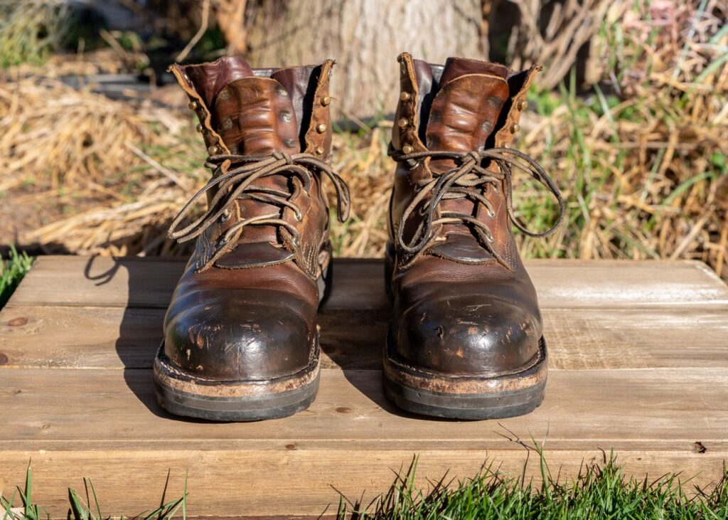 Stitchdown Patina Thunderdome—Nicks MTO—Horween Orange Predator