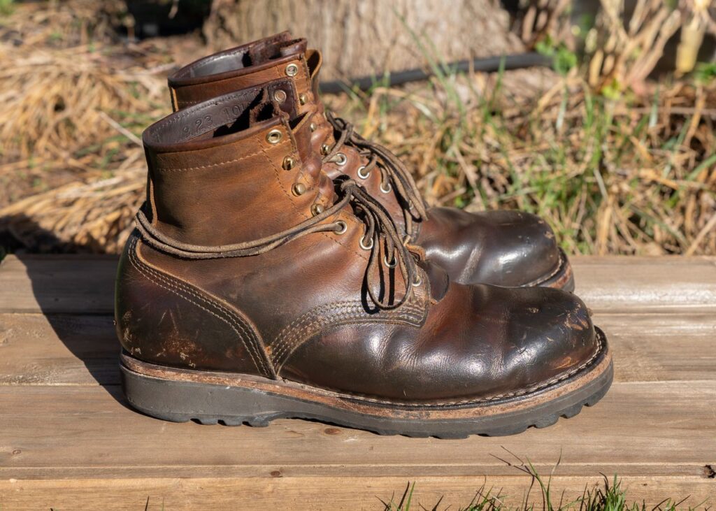 Stitchdown Patina Thunderdome—Nicks MTO—Horween Orange Predator