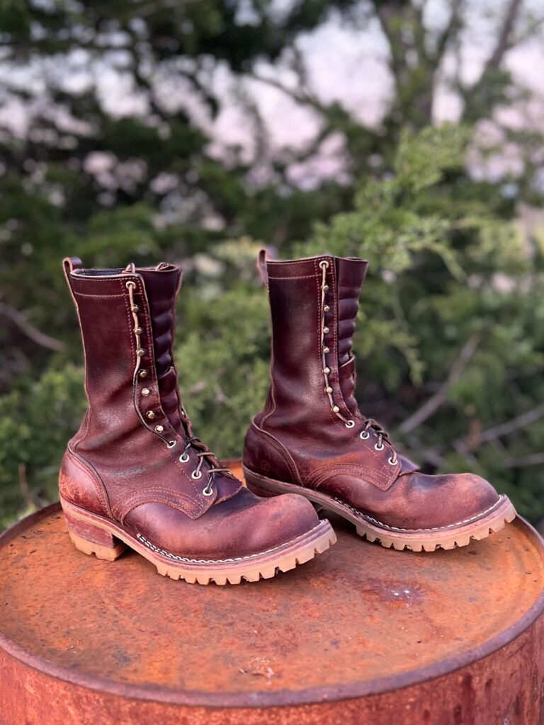 Stitchdown Patina Thunderdome—Nicks Builder Pro MTO Horween Tan Waxed Flesh