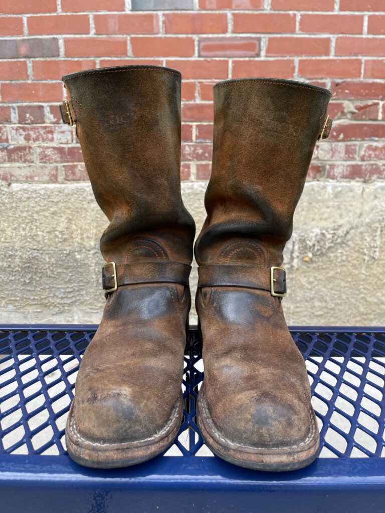 Stitchdown Patina Thunderdome—Nicks Boots Renegade Seidel 1964 Brown Roughout