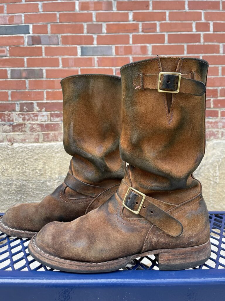 Stitchdown Patina Thunderdome—Nicks Boots Renegade Seidel 1964 Brown Roughout