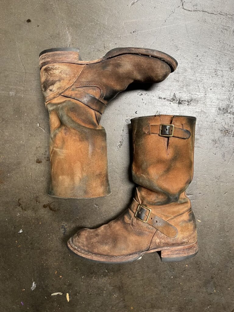 Stitchdown Patina Thunderdome—Nicks Boots Renegade Seidel 1964 Brown Roughout
