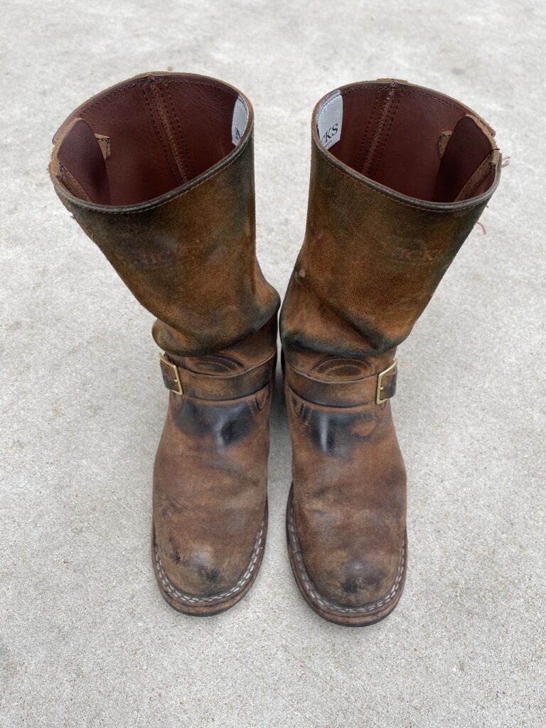 Stitchdown Patina Thunderdome—Nicks Boots Renegade Seidel 1964 Brown Roughout