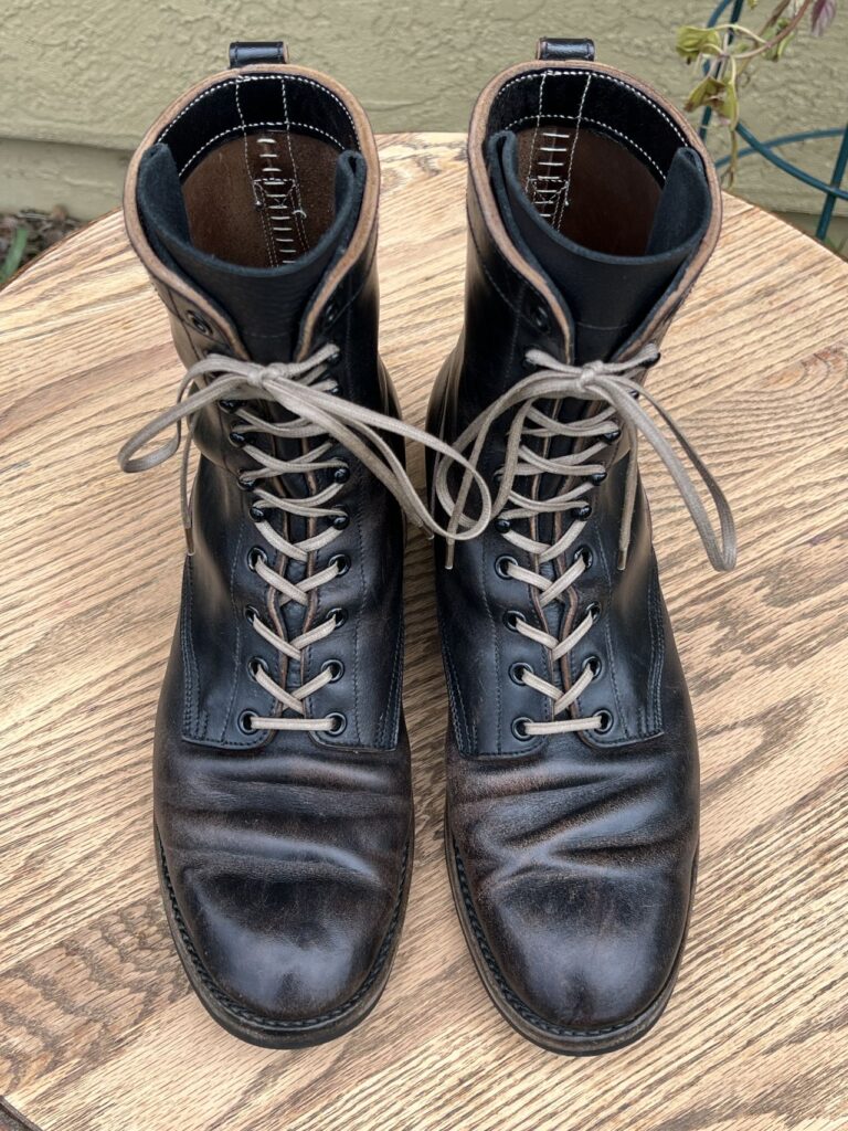 Stitchdown Patina Thunderdome—Rolling Dub Trio Griffin—Black Horsehide