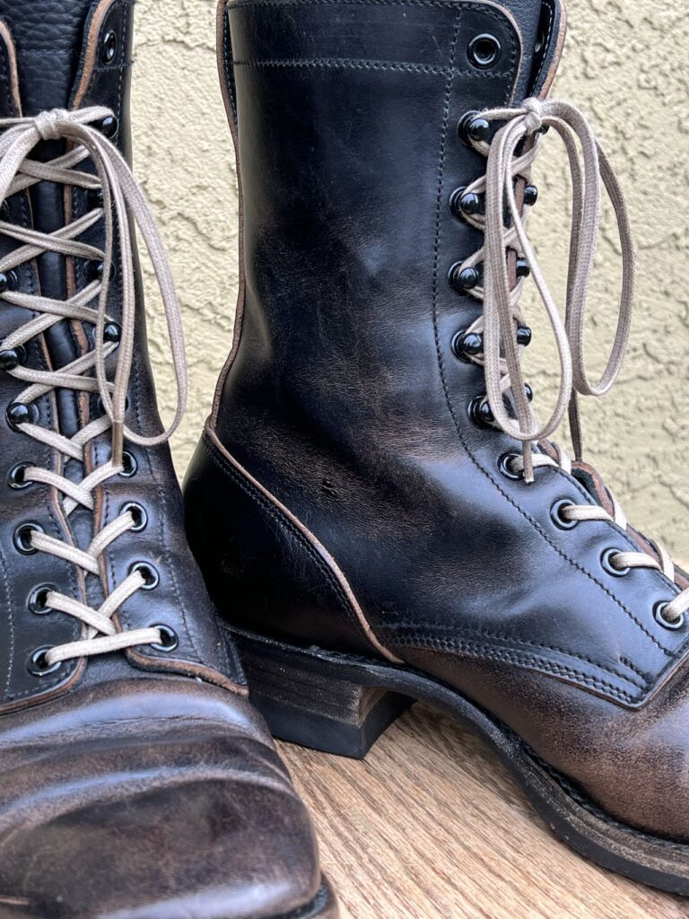 Stitchdown Patina Thunderdome—Rolling Dub Trio Griffin—Black Horsehide