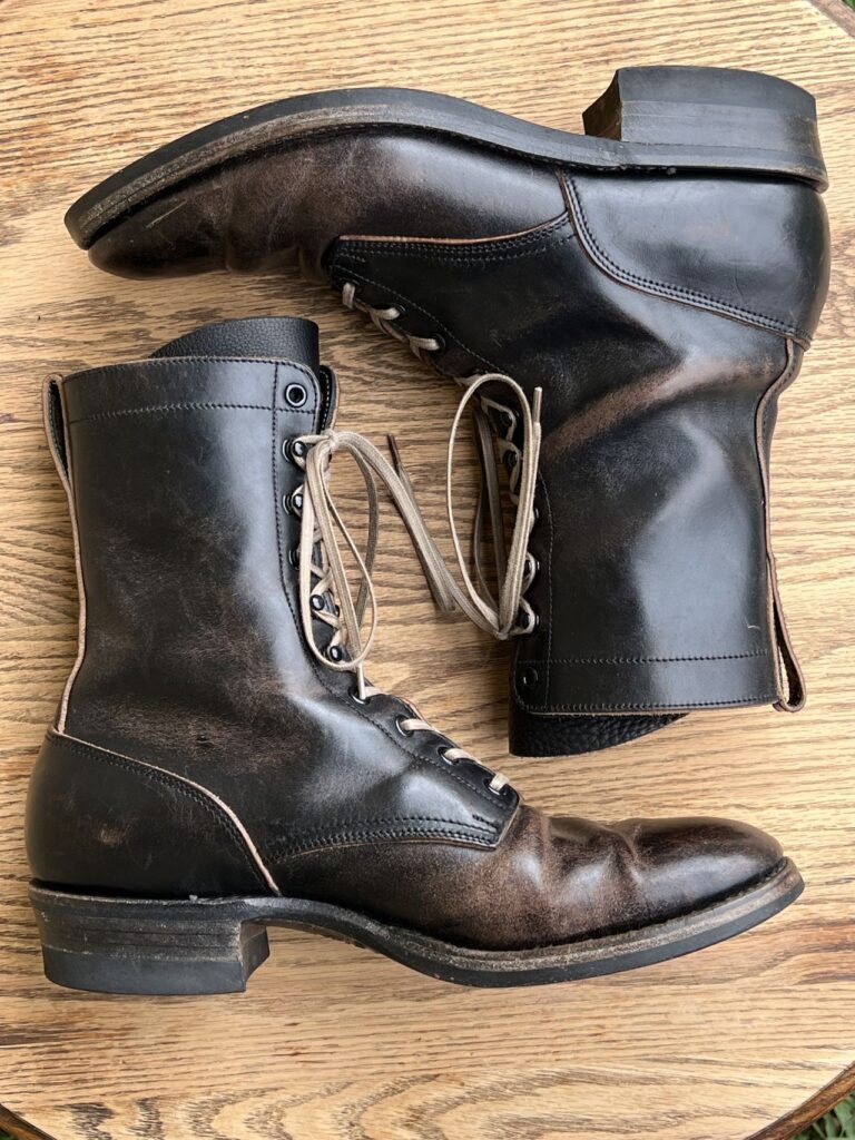 Stitchdown Patina Thunderdome—Rolling Dub Trio Griffin—Black Horsehide