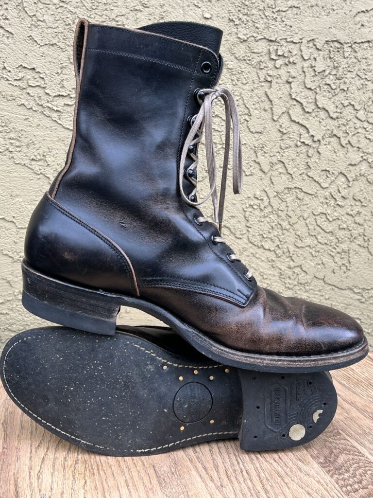 Stitchdown Patina Thunderdome—Rolling Dub Trio Griffin—Black Horsehide