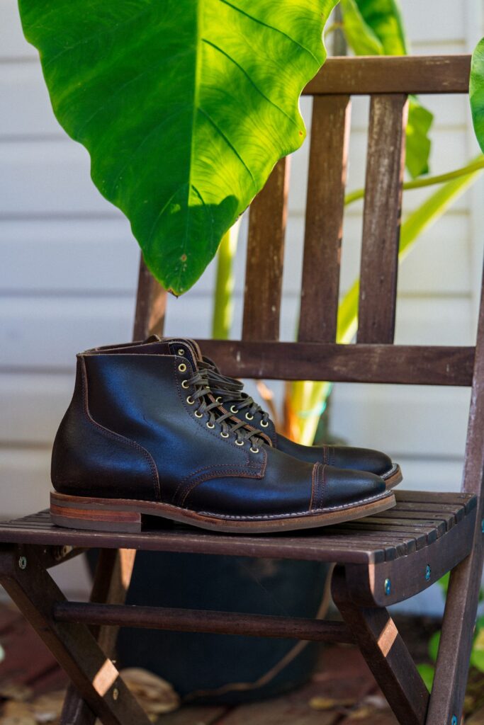 Stitchdown Patina Thunderdome—Viberg Service Boot—2030 Last—Horween Brown Waxed Flesh