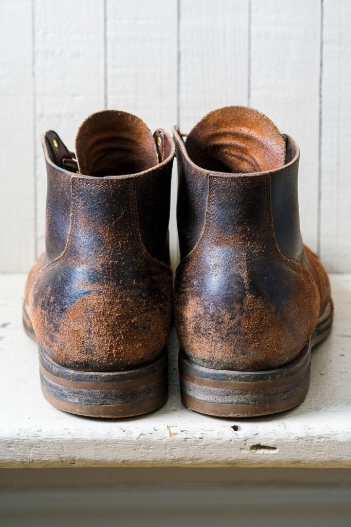 Stitchdown Patina Thunderdome—Viberg Service Boot—2030 Last—Horween Brown Waxed Flesh