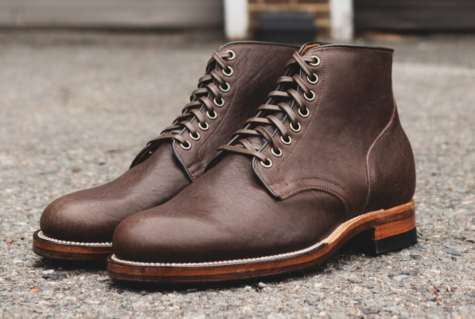 Withered Fig x Viberg - 1035 Service Boot - Washed Col. 1071 Horsehide