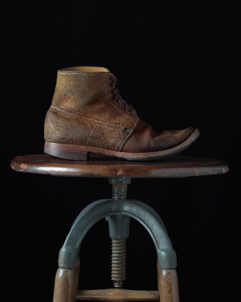 Stitchdown Patina Thunderdome—WM Beijing 1978 french army boot—tochigi natural roughout