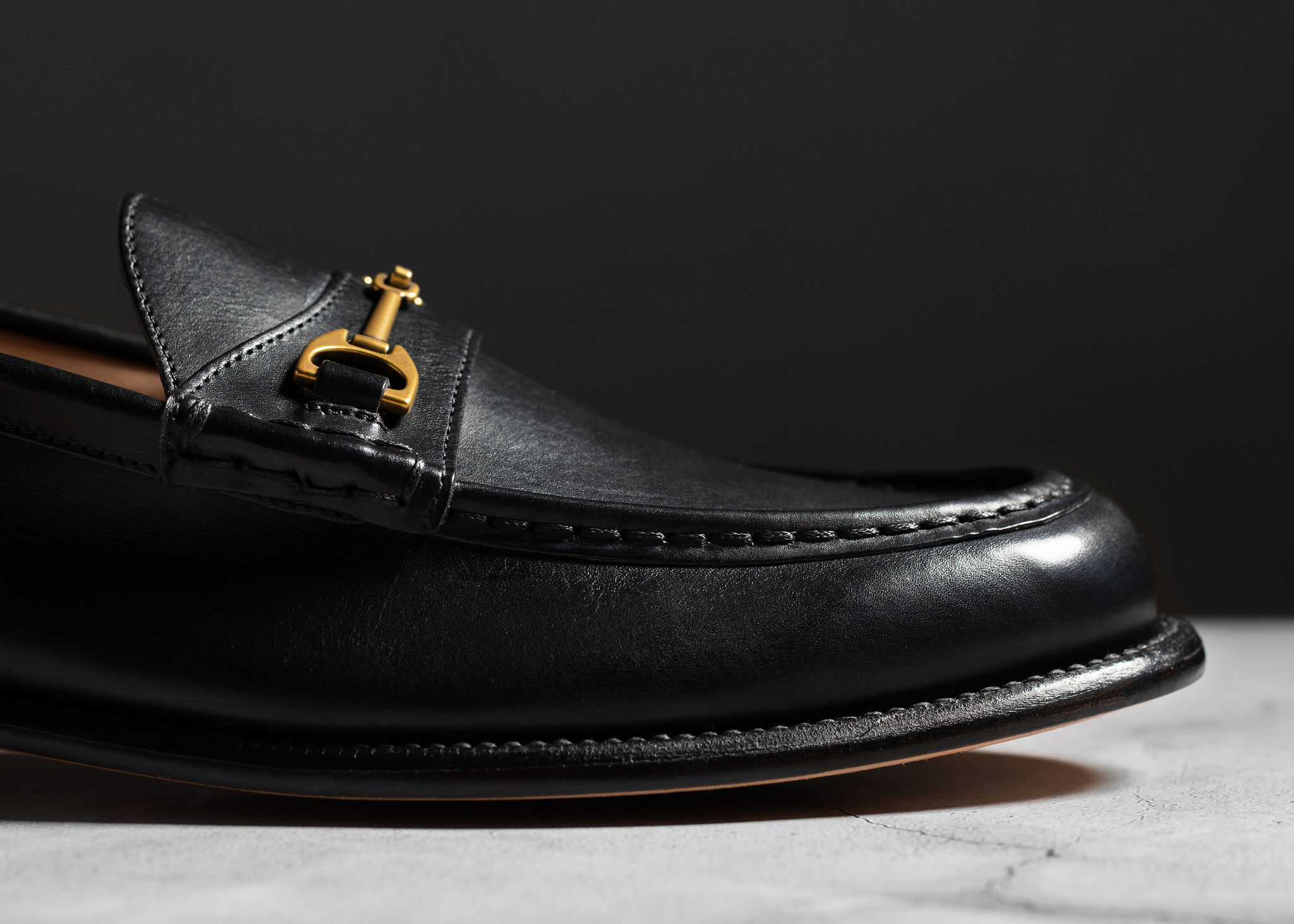 Grant Stone - Bit Loafer - Black Calf