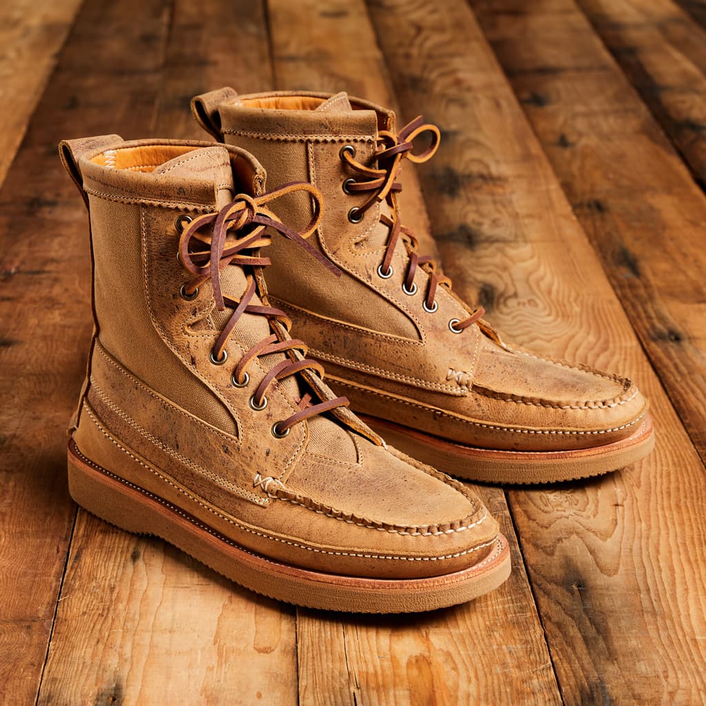 Division Road x Easymoc - Rangeley Boot - Brandy Waxed Kudu