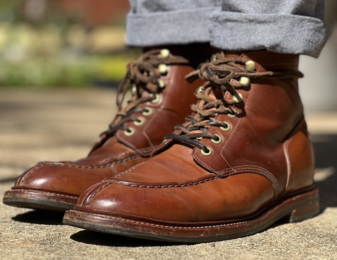 Grant Stone - Ottowa Boot - Honey Glazed Shell Cordovan - Worn