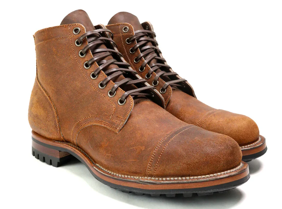 Brooklyn Clothing x Viberg - 2040 Service Boot.- Golden Brown Roughout