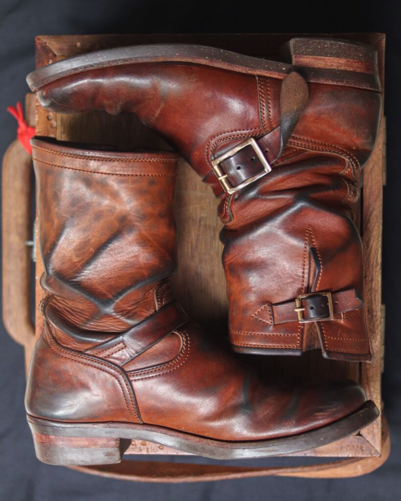 Briselblack The Keeper Type 2 Engineer Boot—Maryam Toscanello Waxed Horsebutt