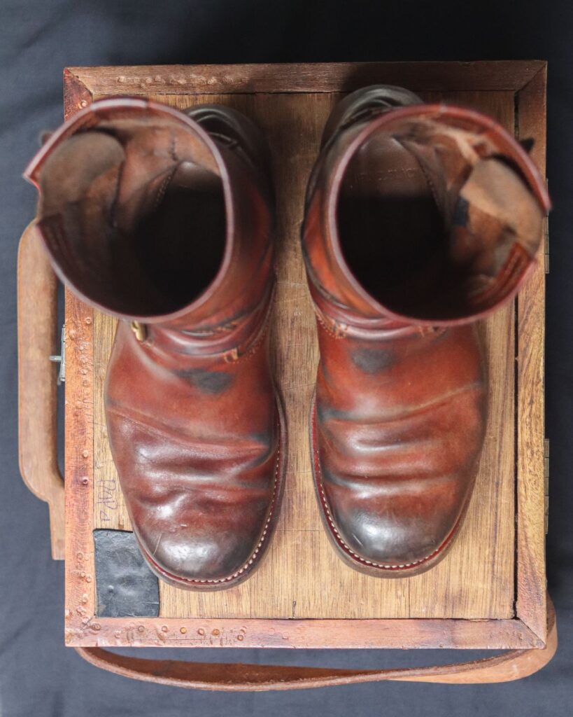 Briselblack The Keeper Type 2 Engineer Boot—Maryam Toscanello Waxed Horsebutt