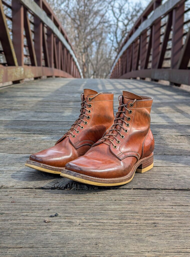 Flame Panda Service Boot—Maryam Natural Horsebutt