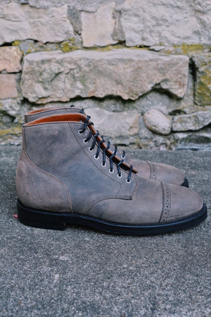 Grant Stone Garrison Boot—Gallun Leathers Teton Waxy Stag