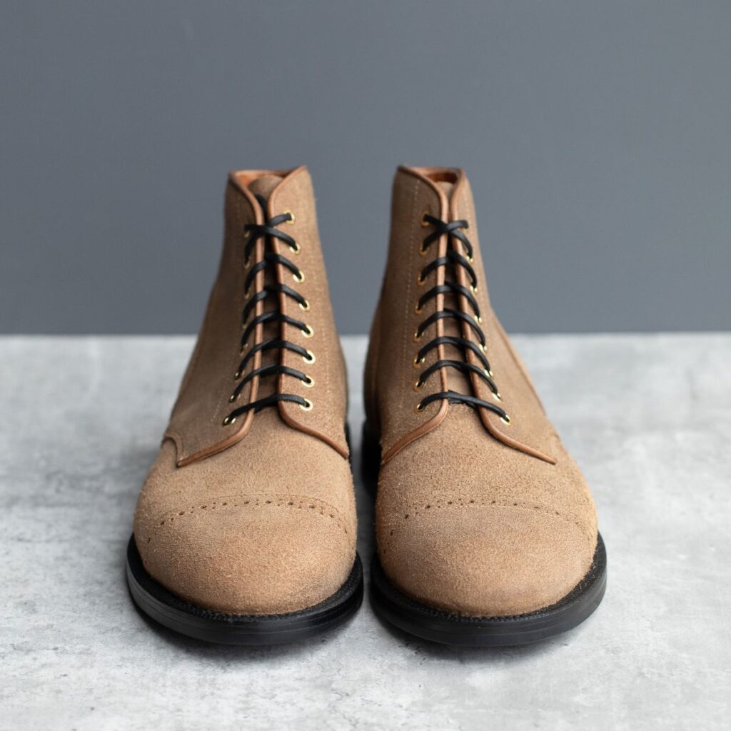 Grant Stone Garrison Boot—Horween Black CXL Roughout