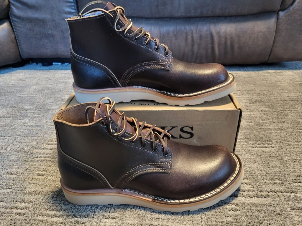 Nicks MTO—Horween Dark Brown Waxed Flesh