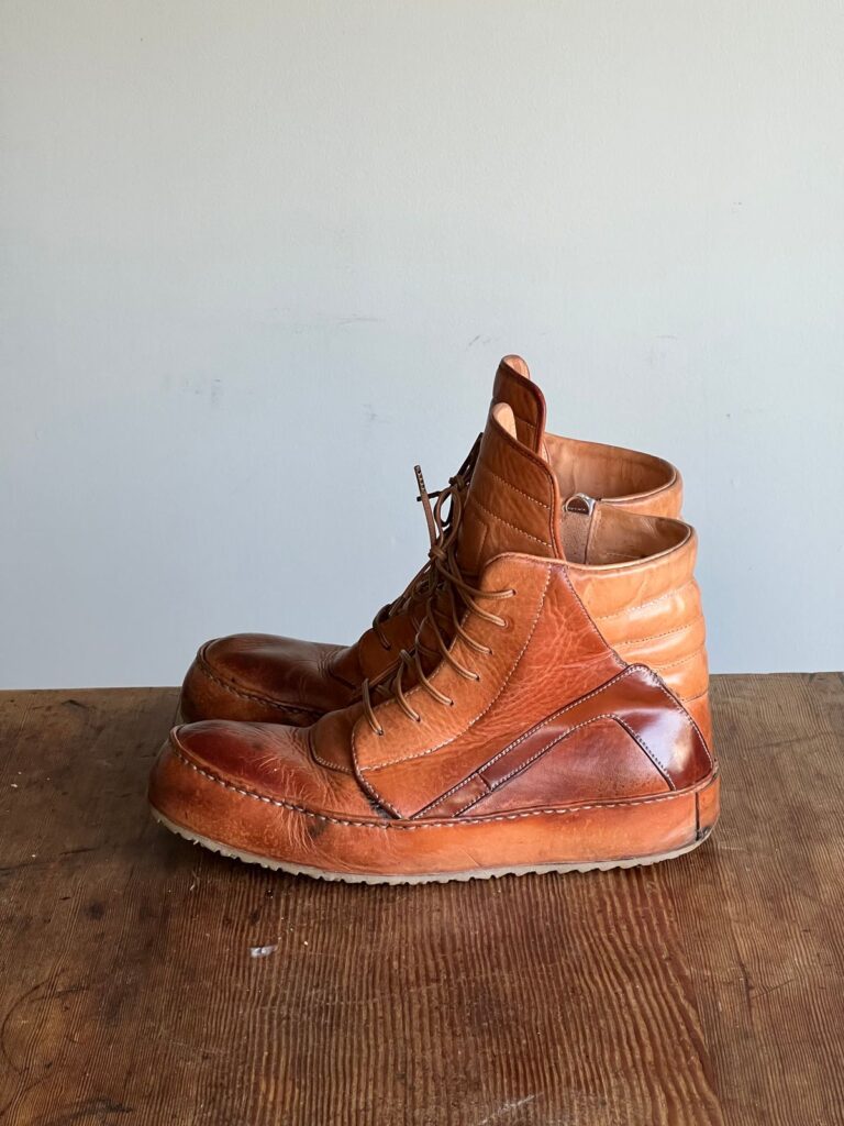Self-Made Geobasket—Horween Natural Essex + Shell Cordovan
