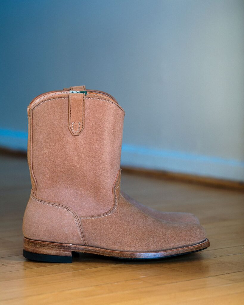 Unsung House Jim Casy Roper Boot—Wickett & Craig Natural Latigo Roughout