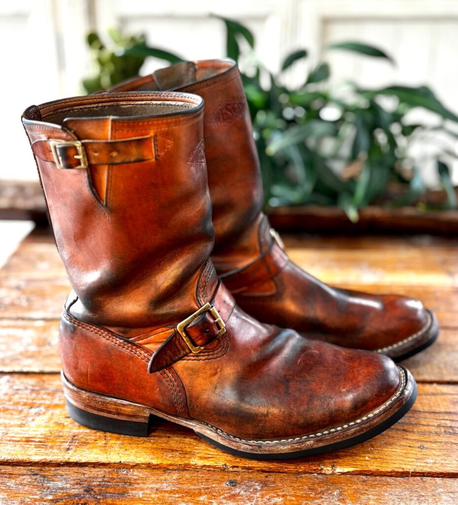 Wesco Mister Lou Engineer Boot—Maryam Natural Horsebutt