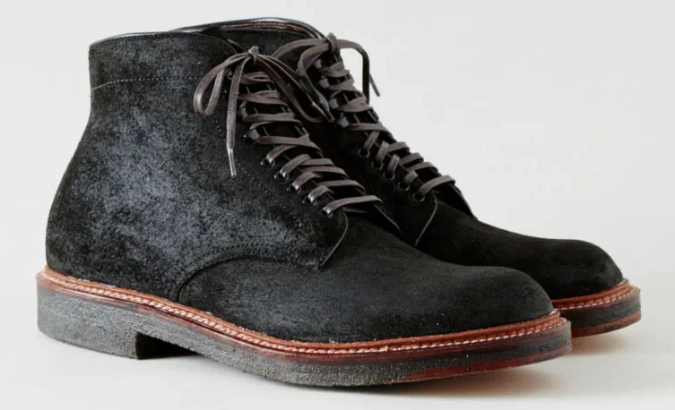 Franklin and Poe x Alden - Plain Toe Boot - Earth Chamois Reverse