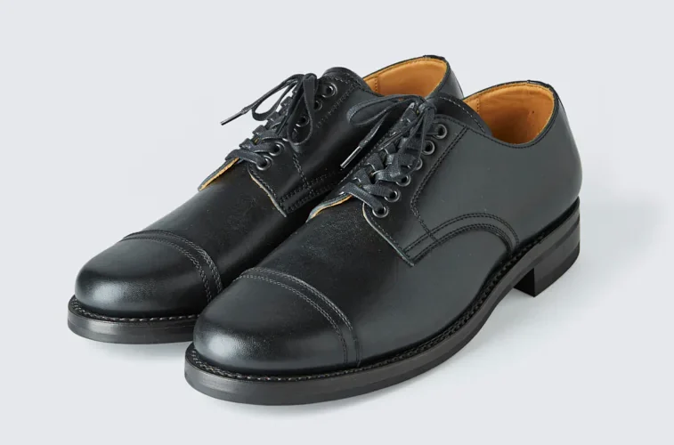 Addict - Military Shoes - Black Horsehide
