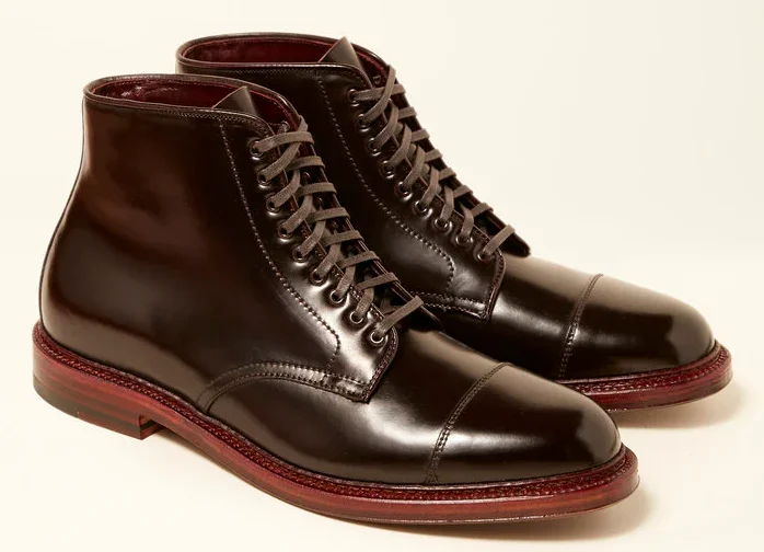 Brick + Mortar x Alden - Uptown Cap Toe Boot - Color 8 Shell