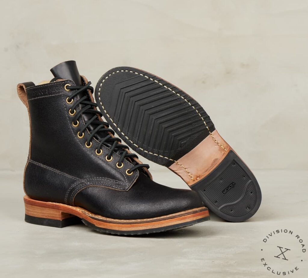 Division Road x White's Black Waxed Flesh Semi-Dress 375