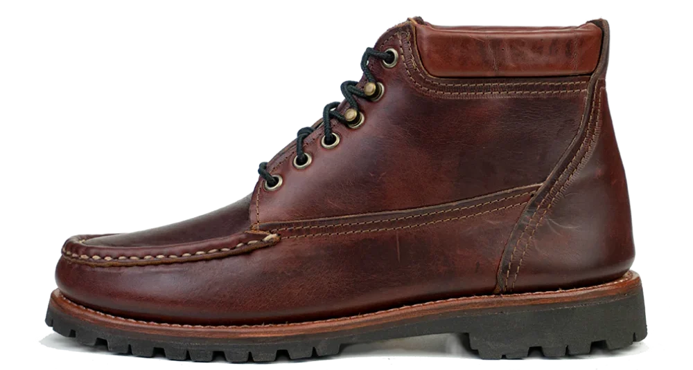 The Iron Snail x Russell Moccasin - Premier Chukka - Burgundy Chromexcel