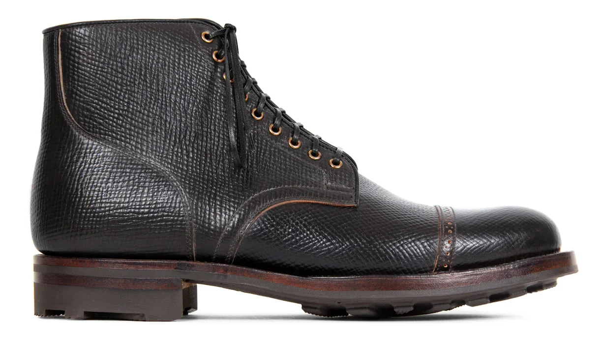Viberg - Service Boot 2030 BCT - Black Hatch Grain Shell Cordovan