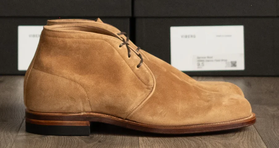 Viberg - Uplands Boot - Peanut Papillon Suede