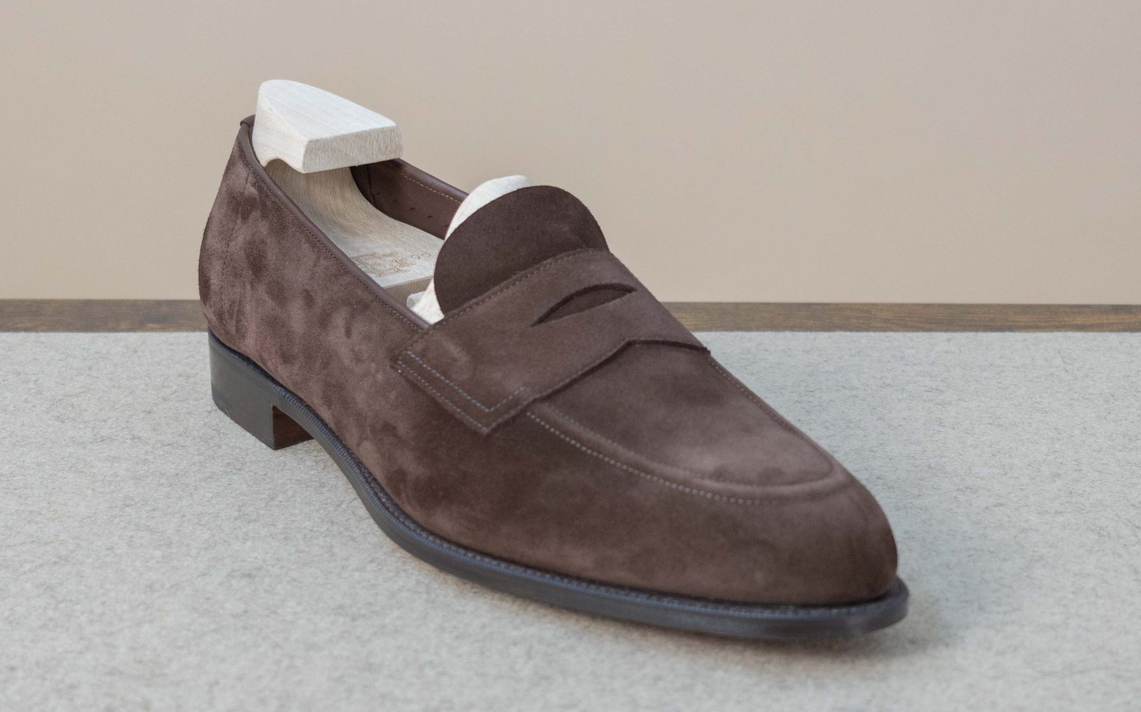 Edward Green Picadilly in Unlined Mink Suede