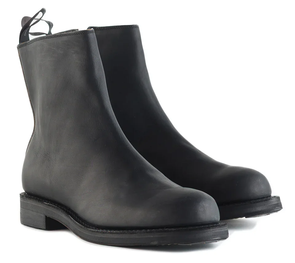 Rolling Dub Trio - Casper Size Zip - Black Guidi Calf