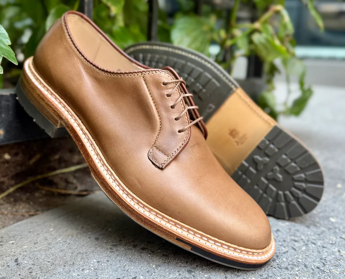 Alden - Plain Toe Blucher - Natural Chromexcel