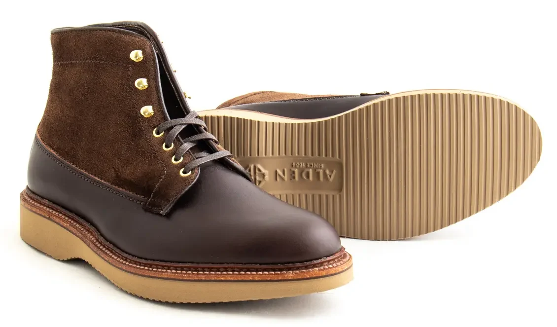 Alden x Leffot - Williamsburg Boot - Arabica Lux and Humus Suede